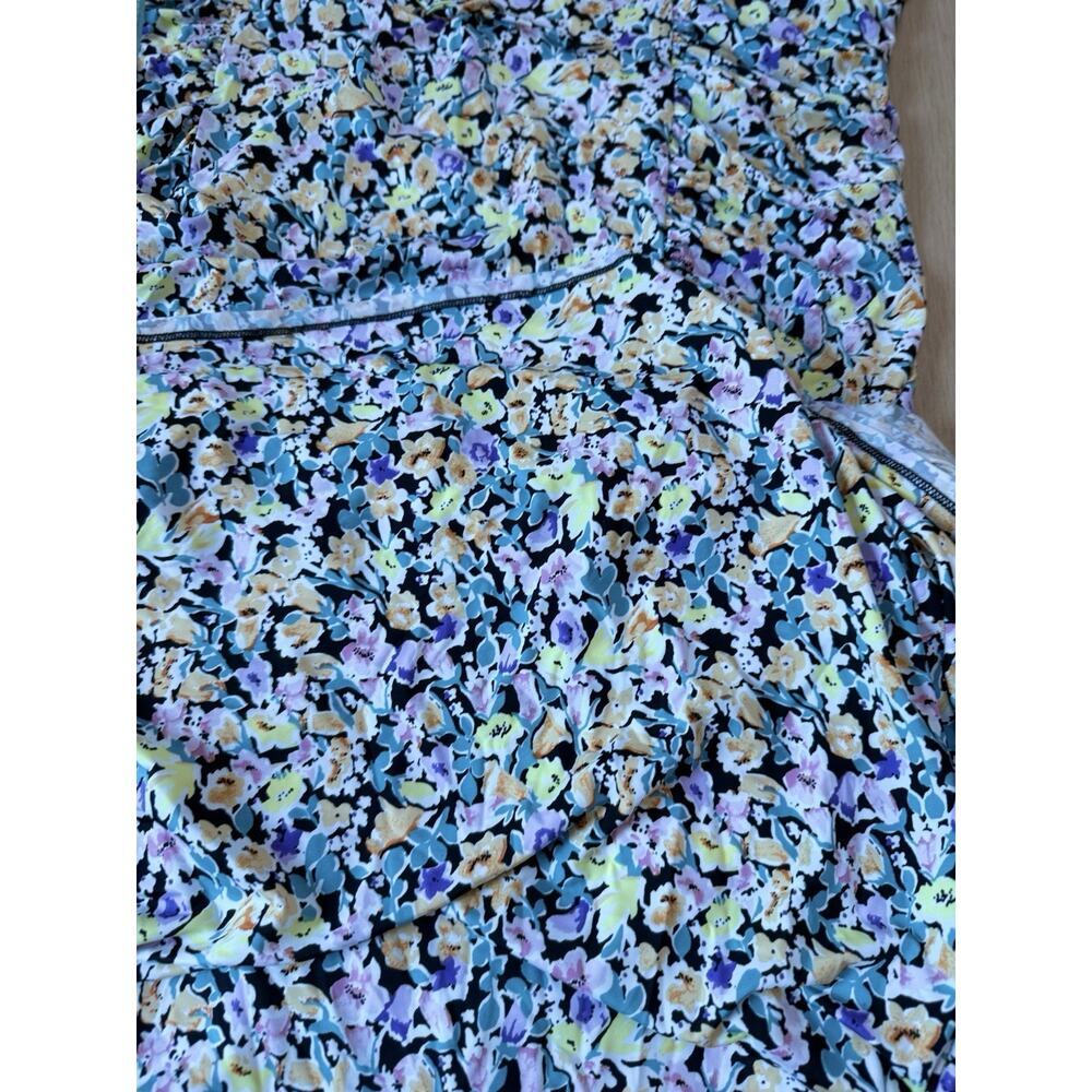 AFRM London Floral Print Long Sleeve Dress In Multi Color 3XL NWT Peep Hole 1982 - Picture 11 of 12
